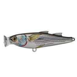 Mullet Popper,silver/black,4 LIVETARGET-LURES