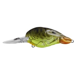 HFC Crawfish Crankbait,chartreuse rt br,6 LIVETARGET-LURES