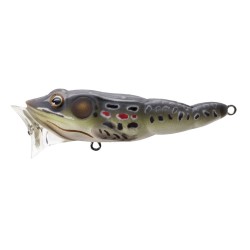 Frog Popper,brown/black,6 LIVETARGET-LURES