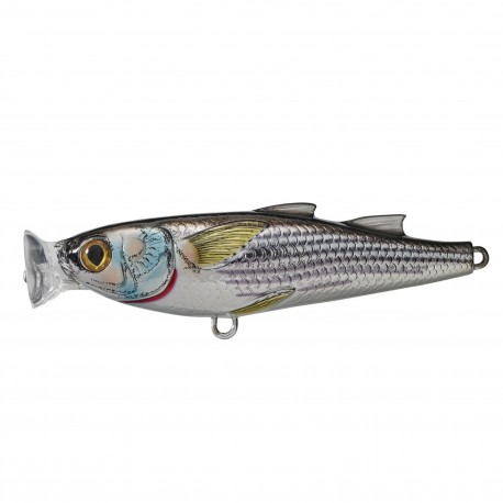 Mullet Popper,silver/black,1 LIVETARGET-LURES
