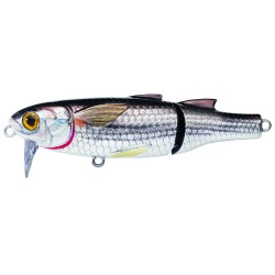 Mullet Wakebait,silver/black,4 LIVETARGET-LURES