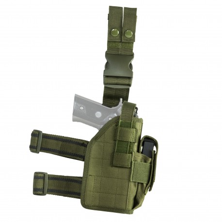 Vism Drop Leg Universal Holster - Green NCSTAR