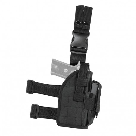 Vism Drop Leg Universal Holster - Black NCSTAR