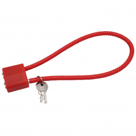 15" CA DOJ Approved Cable Lock (red) GUNMASTER