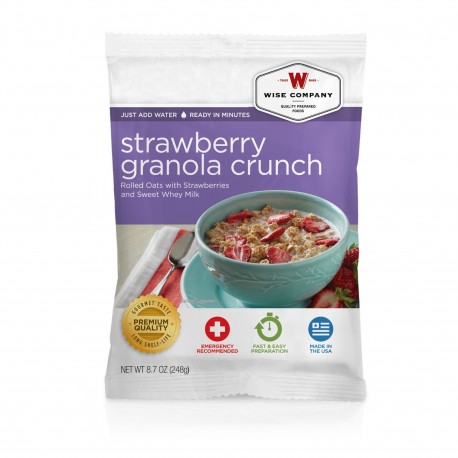 Strawberry Granola Crunch  (4 srv) WISE-FOODS
