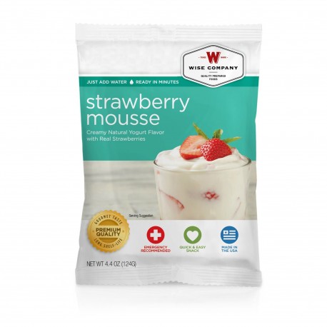 Strawberry Mousse  (4 srv) WISE-FOODS