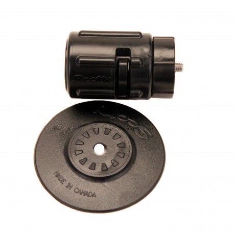 Stick-On Acc Mnt c/w 0437 GearHead,3",Blk SCOTTY