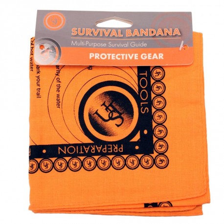 Survival Bandana, Orange ULTIMATE-SURVIVAL-TECHNOLOGIES