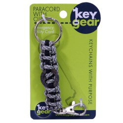 Paracord With Clip, Green Camo/Black ULTIMATE-SURVIVAL-TECHNOLOGIES