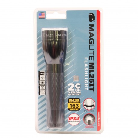ML25 2 C cell incandescent Light,GRAY MAGLITE