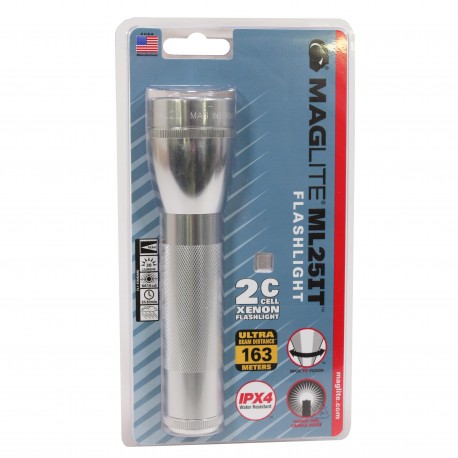 ML25 2 C cell incandescent Light,SILVER MAGLITE