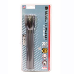 ML25 3 C cell incandescent Light,GRAY MAGLITE