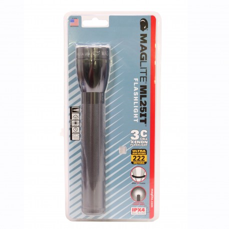 ML25 3 C cell incandescent Light,GRAY MAGLITE