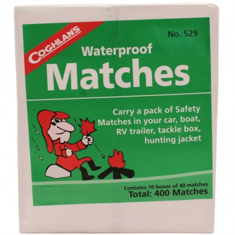 Waterproof Matches, 10 box pack COGHLANS