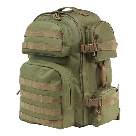Vism Tactical Backpack/Green w/ Tan Trim NCSTAR