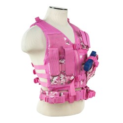 Vism Tactical Vest/Pink Camo Xs-S NCSTAR