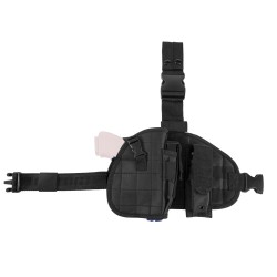 Drop Leg Holster+ Panel + Mag Pouch-Black NCSTAR