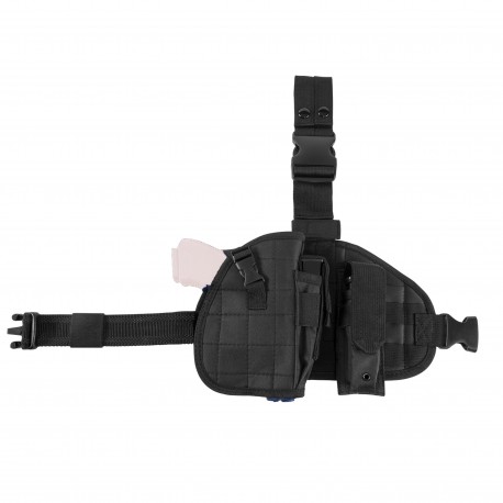 Drop Leg Holster+ Panel + Mag Pouch-Black NCSTAR