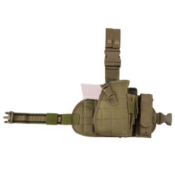 Drop Leg Holster + Panel + Mag Pouch -Tan NCSTAR