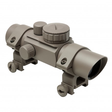 1X30 Tan T-Style Red Dot Sght/Red&Grn ill NCSTAR