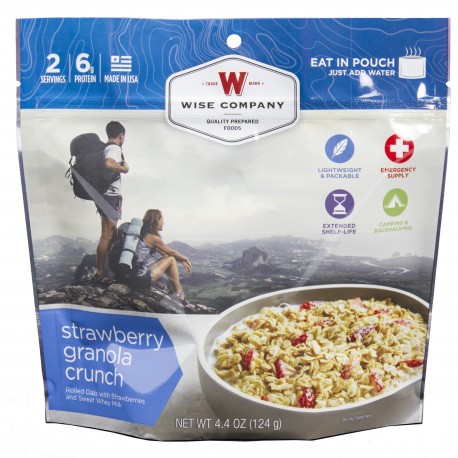 Outdoor Strawberry Granola Crunch WISE-FOODS