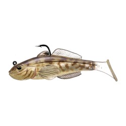 Goby soft plastic,medium sink,natural1/0 LIVETARGET-LURES