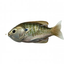 Sunfish HB,surface,Olv/Mtl Blugill4/0 LIVETARGET-LURES