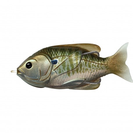 Sunfish HB,surface,Olv/Mtl Blugill4/0 LIVETARGET-LURES