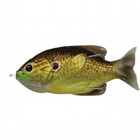 Sunfish HB,surface,Brnz pumpkinseed4/0 LIVETARGET-LURES