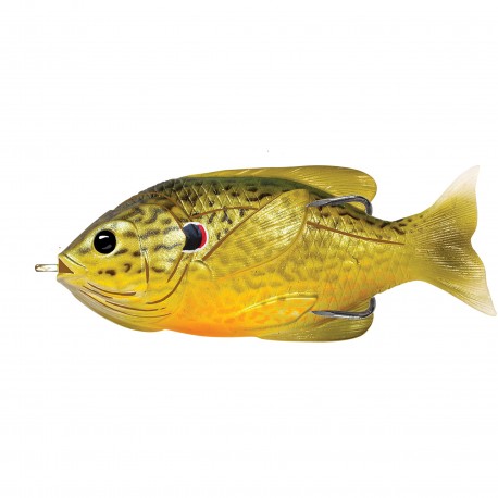 Sunfish HB,surface,Grn/Brnz pumpknseed4/0 LIVETARGET-LURES