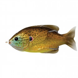 Sunfish HB,surface,copper pumpkinseed4/0 LIVETARGET-LURES