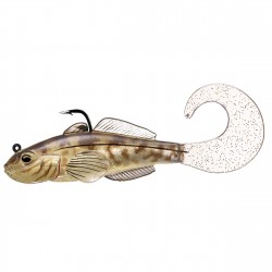 Goby soft plastic,medium sink,natural1/0 LIVETARGET-LURES