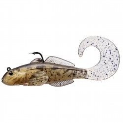 Goby soft plstic,Med sink,natural/gold1/0 LIVETARGET-LURES