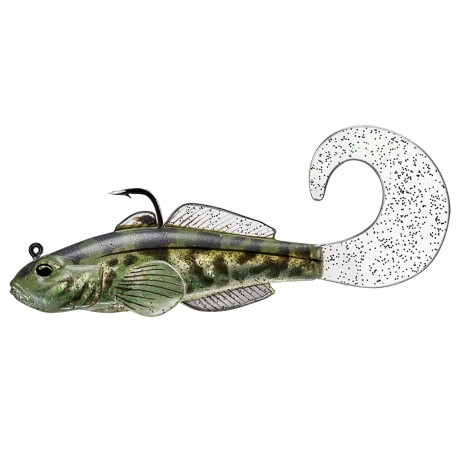 Goby soft plastic,medium sink,green2/0 LIVETARGET-LURES