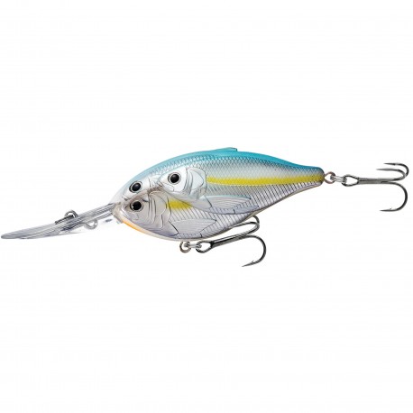 Threadfin Shad CB,DD,metallic pearl/Blu4 LIVETARGET-LURES