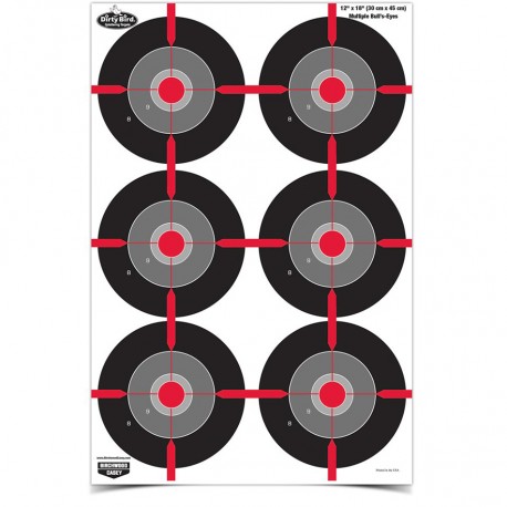 DB 12"x18" Multiple Bull's-Eye Tgt-100 BIRCHWOOD-CASEY