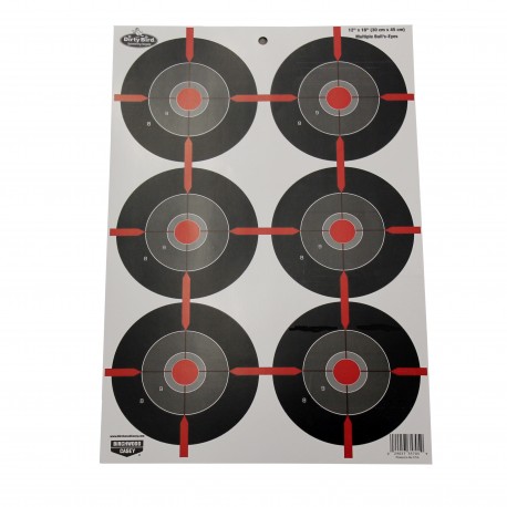 DB 12"x18" Multiple Bull's-Eye Tgt-8 Tgt BIRCHWOOD-CASEY