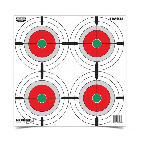 ES 12" Multiple Bull's-Eye Ppr Tgt-100 BIRCHWOOD-CASEY