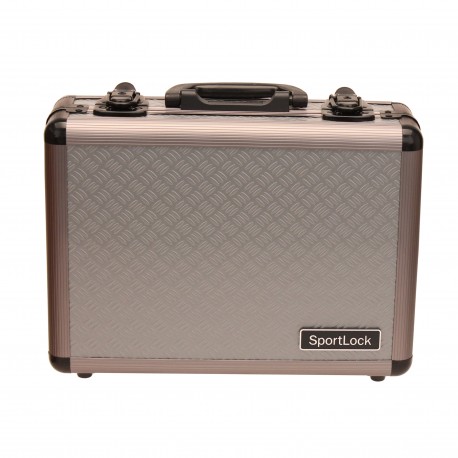 AlumaLock Dbl Handgun-Gray SPORTLOCK