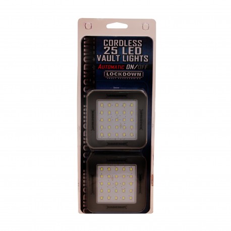Automatic Cordless 25 LED Vault Light,2pk LOCKDOWN