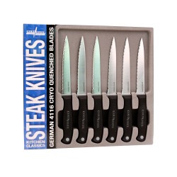 Six Steak Knife Set (Kitchen Classics) COLD-STEEL