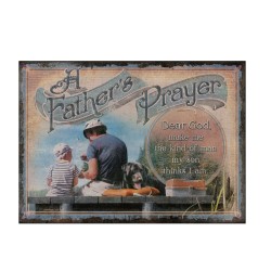 A Son's Prayer Tin Sign 12x17 RIVERS-EDGE-PRODUCTS