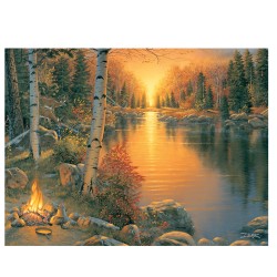16" X 12"  LED Wall Art Tranquility Deer RIVERS-EDGE-PRODUCTS