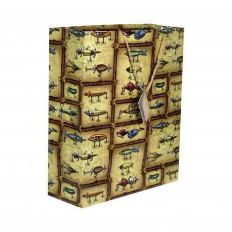 X-lg Antique Lure Gift Bags  16"x19"x6" RIVERS-EDGE-PRODUCTS