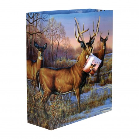 X-lg Deer Gift Bags 16"x19"x6" RIVERS-EDGE-PRODUCTS
