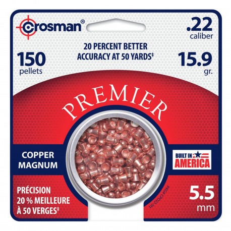 CopperMagPrmrDomedPellet .22 14.gr /150 CROSMAN