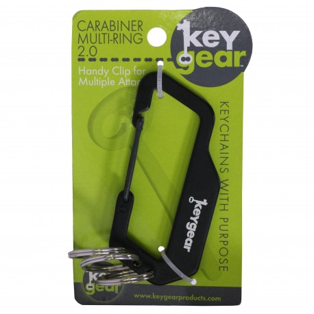 Carabiner Multi-Ring 2.0, Black ULTIMATE-SURVIVAL-TECHNOLOGIES