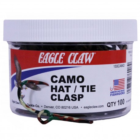 Camo Hat/tie Clasp Jar Camo 100pcs EAGLE-CLAW