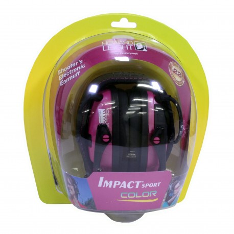 Impact Sport Pink Electronic Earmuff HOWARD-LEIGHT