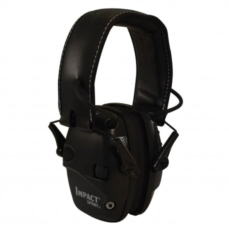 Impact Sport Black Electronic Earmuff HOWARD-LEIGHT